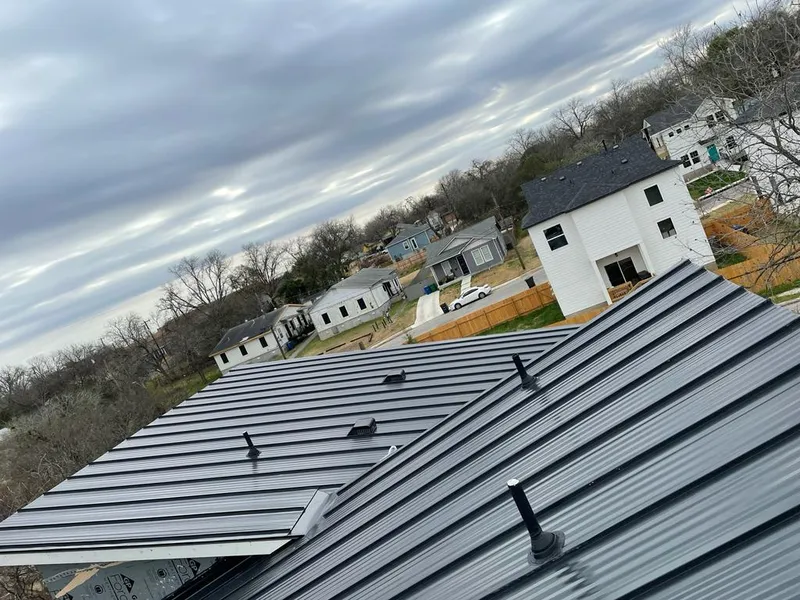 Standing seam metal roof panels with vents for Skylight Repair in Bayshore Gardens